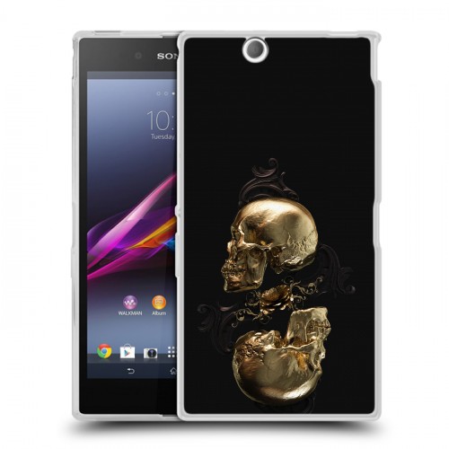 Дизайнерский пластиковый чехол для Sony Xperia Z Ultra  Черное золото