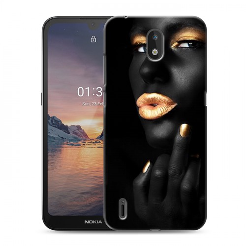 Дизайнерский силиконовый чехол для Nokia 1.3 Черное золото