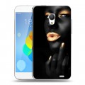 Дизайнерский силиконовый чехол для  Meizu MX3 Черное золото