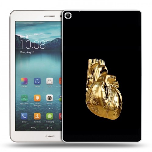 Дизайнерский силиконовый чехол для Huawei MediaPad T1 8.0 Черное золото