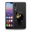 Дизайнерский силиконовый с усиленными углами чехол для Huawei P20 Pro Черное золото