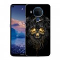 Дизайнерский силиконовый чехол для Nokia 5.4 Черное золото