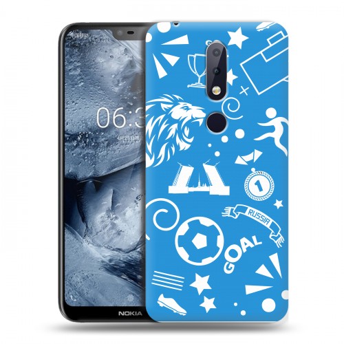 Дизайнерский силиконовый чехол для Nokia 6.1 Plus Piter Fans