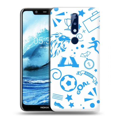 Дизайнерский силиконовый чехол для Nokia 5.1 Plus Piter Fans