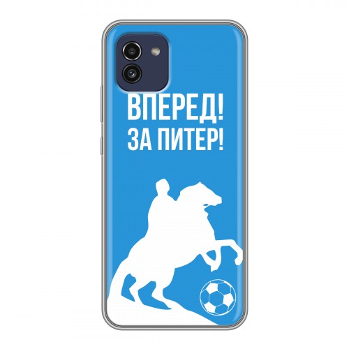 Дизайнерский силиконовый чехол для Samsung Galaxy A03 Piter Fans