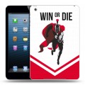 Дизайнерский пластиковый чехол для Ipad Mini Red White Fans