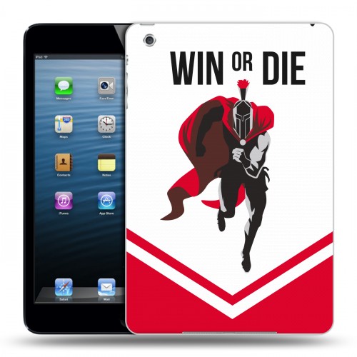 Дизайнерский пластиковый чехол для Ipad Mini Red White Fans