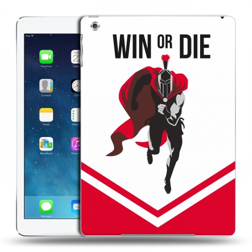 Дизайнерский силиконовый чехол для Ipad Air Red White Fans