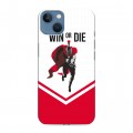 Дизайнерский силиконовый чехол для Iphone 13 Red White Fans