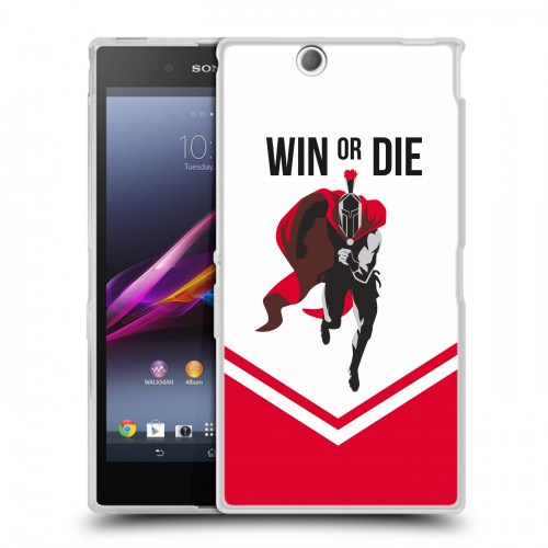 Дизайнерский пластиковый чехол для Sony Xperia Z Ultra  Red White Fans