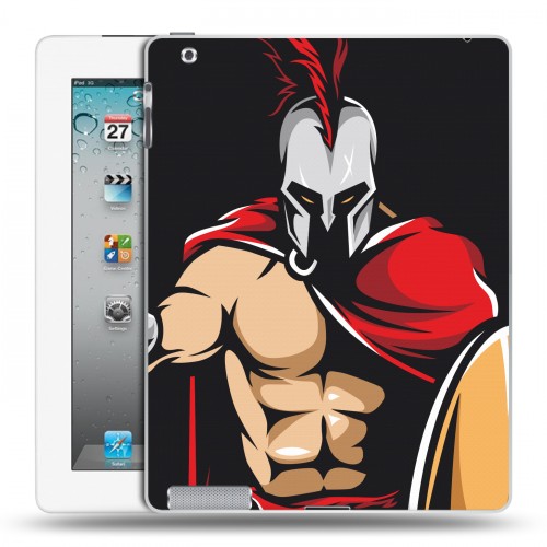 Дизайнерский пластиковый чехол для Ipad 2/3/4 Red White Fans