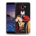 Дизайнерский пластиковый чехол для Nokia 7 Plus Red White Fans