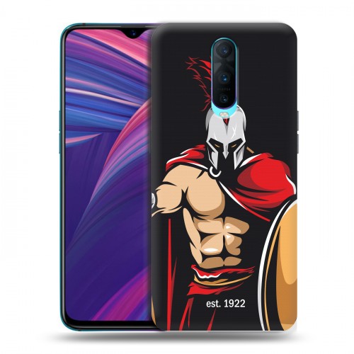 Дизайнерский пластиковый чехол для OPPO RX17 Pro Red White Fans