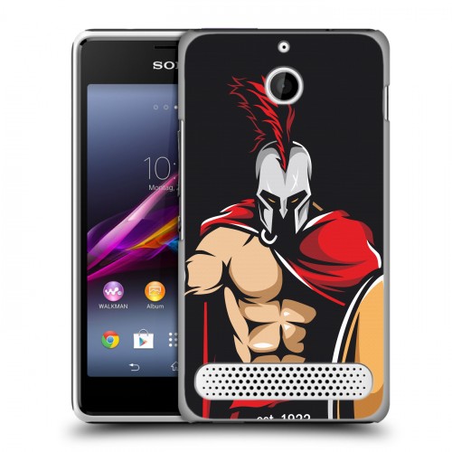 Дизайнерский силиконовый чехол для Sony Xperia E1 Red White Fans