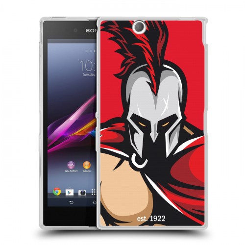 Дизайнерский пластиковый чехол для Sony Xperia Z Ultra  Red White Fans