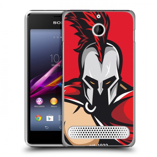 Дизайнерский силиконовый чехол для Sony Xperia E1 Red White Fans