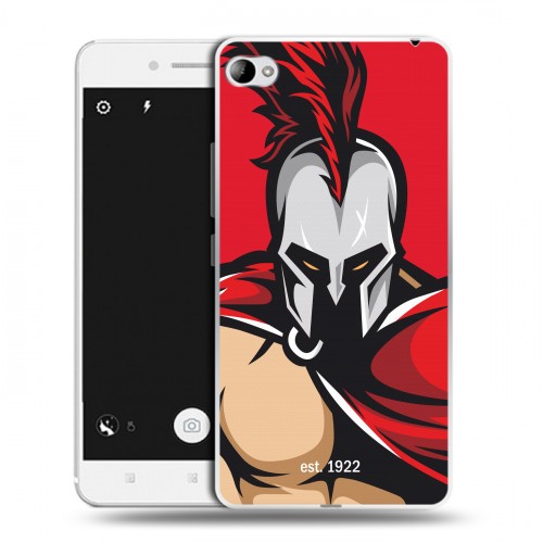 Дизайнерский пластиковый чехол для Lenovo S90 Red White Fans