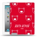 Дизайнерский пластиковый чехол для Ipad 2/3/4 Red White Fans