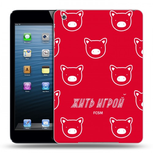 Дизайнерский пластиковый чехол для Ipad Mini Red White Fans