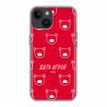 Дизайнерский пластиковый чехол для Iphone 14 Red White Fans