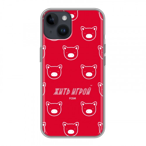 Дизайнерский пластиковый чехол для Iphone 14 Red White Fans