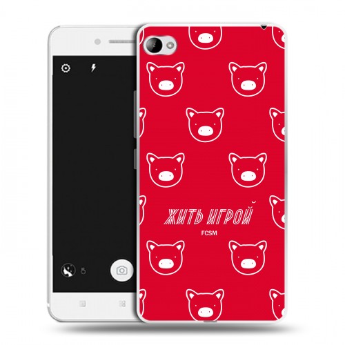 Дизайнерский пластиковый чехол для Lenovo S90 Red White Fans