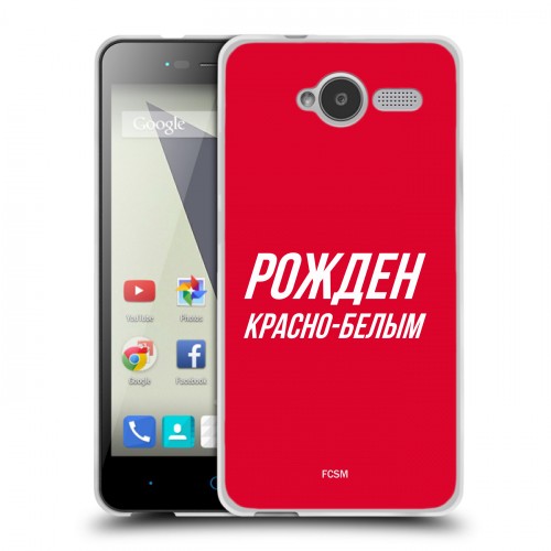 Дизайнерский пластиковый чехол для ZTE Blade L3 Red White Fans