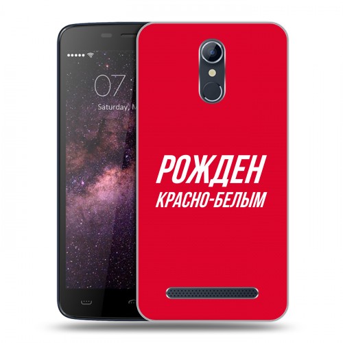 Дизайнерский силиконовый чехол для Homtom HT17 Red White Fans