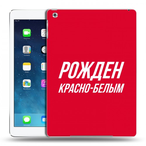 Дизайнерский силиконовый чехол для Ipad (2017) Red White Fans