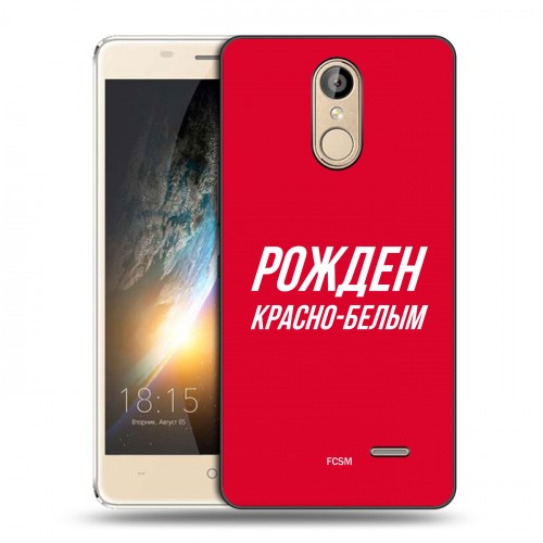 Дизайнерский силиконовый чехол для BQ Bond Red White Fans