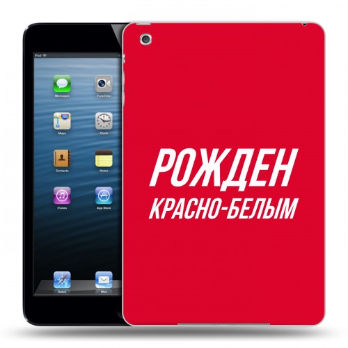 Дизайнерский пластиковый чехол для Ipad Mini Red White Fans