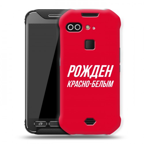 Дизайнерский силиконовый чехол для AGM X2 Red White Fans