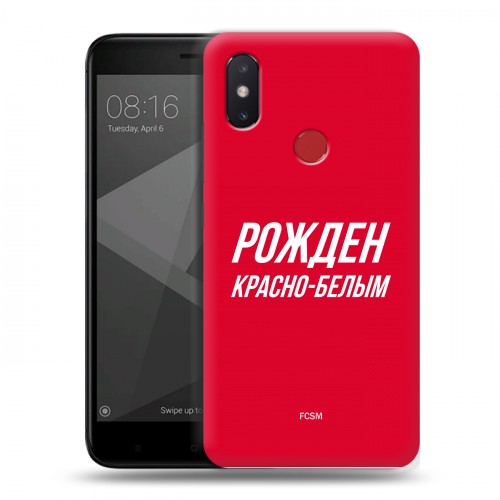 Дизайнерский пластиковый чехол для Xiaomi Mi8 SE Red White Fans