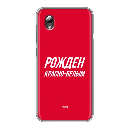 Дизайнерский силиконовый чехол для ZTE Blade A3 (2019) Red White Fans