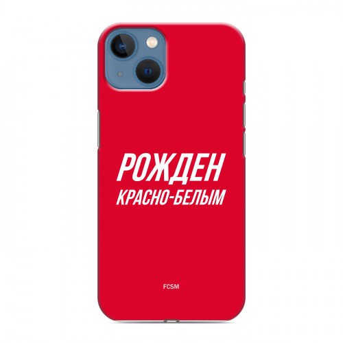 Дизайнерский силиконовый чехол для Iphone 13 Red White Fans