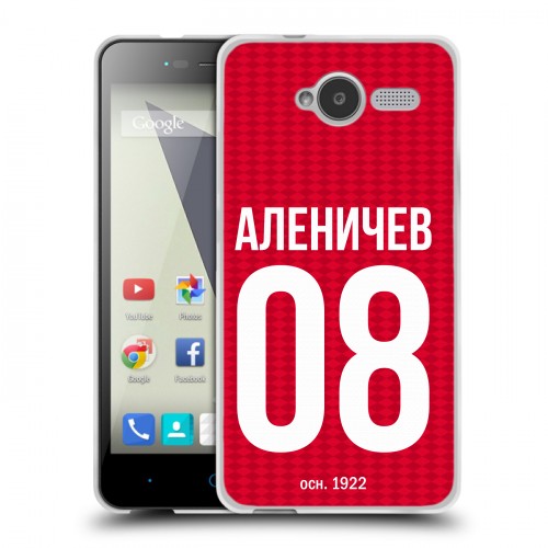 Дизайнерский пластиковый чехол для ZTE Blade L3 Red White Fans