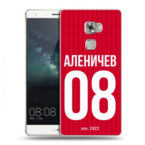 Дизайнерский пластиковый чехол для Huawei Mate S Red White Fans