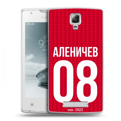 Дизайнерский пластиковый чехол для Lenovo A1000 Red White Fans