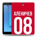 Дизайнерский силиконовый чехол для Samsung Galaxy Tab S3 Red White Fans