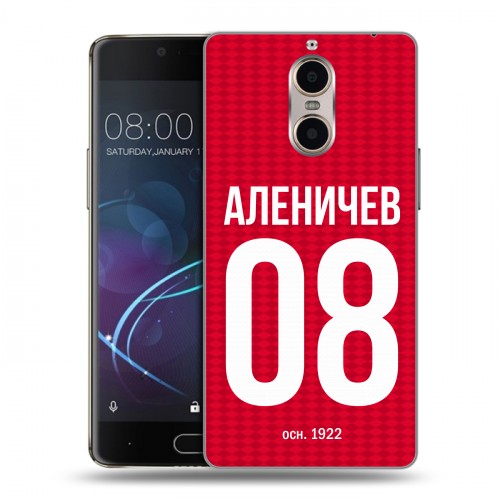 Дизайнерский силиконовый чехол для Doogee Shoot 1 Red White Fans