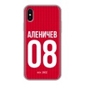 Дизайнерский пластиковый чехол для Iphone x10 Red White Fans