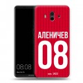 Дизайнерский пластиковый чехол для Huawei Mate 10 Red White Fans