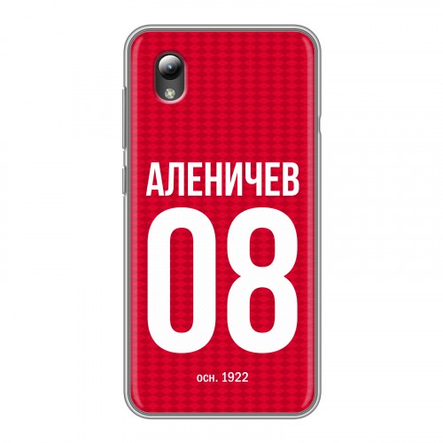 Дизайнерский силиконовый чехол для ZTE Blade A3 (2019) Red White Fans