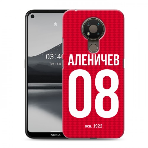 Дизайнерский пластиковый чехол для Nokia 3.4 Red White Fans