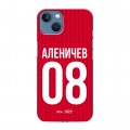 Дизайнерский силиконовый чехол для Iphone 13 Red White Fans