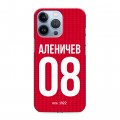 Дизайнерский силиконовый чехол для Iphone 13 Pro Red White Fans