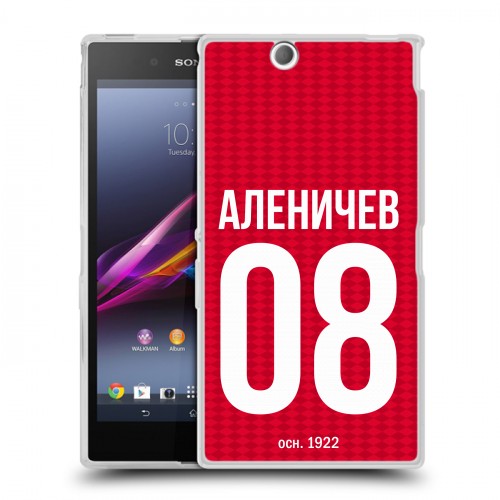 Дизайнерский пластиковый чехол для Sony Xperia Z Ultra  Red White Fans