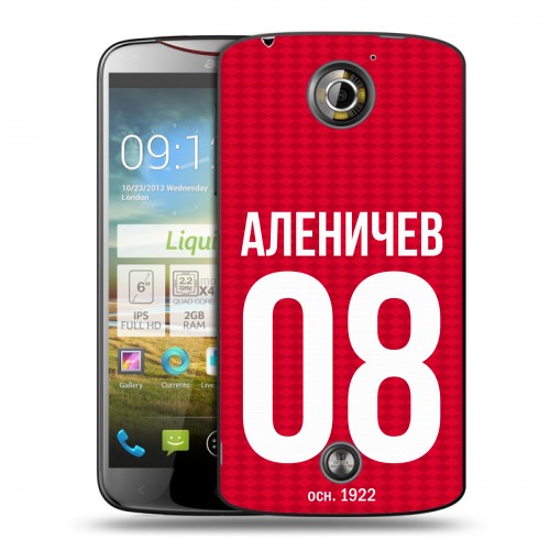 Дизайнерский пластиковый чехол для Acer Liquid S2 Red White Fans