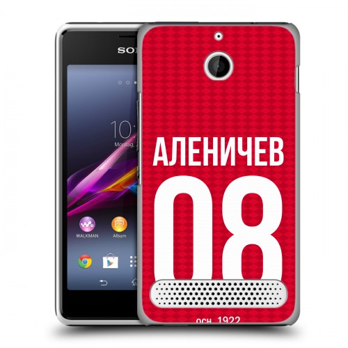 Дизайнерский силиконовый чехол для Sony Xperia E1 Red White Fans