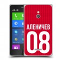 Дизайнерский силиконовый чехол для Nokia XL Red White Fans